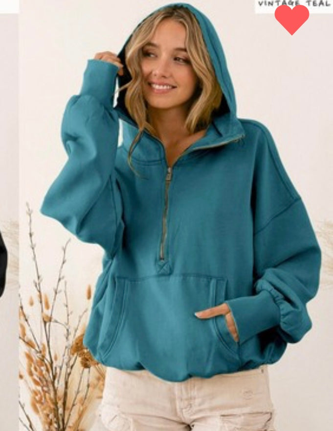 Brentwood Hoodie - teal