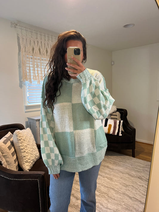 Addie Checkered Sweater